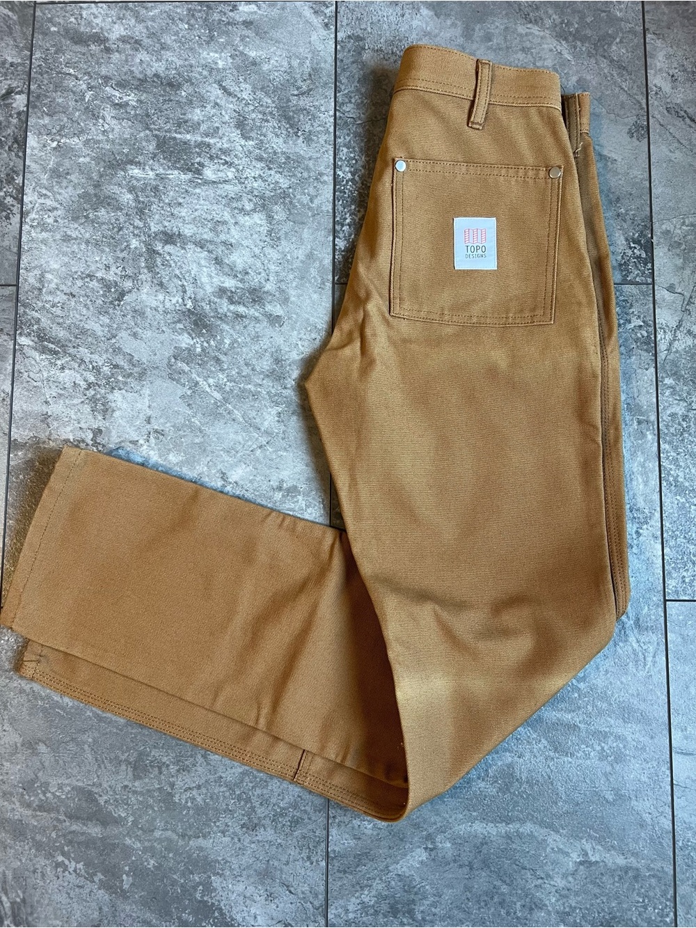 NWOT TOPO Designs Men’s Duck Work pant in 28” X 32” Made in USA 100% Cotton